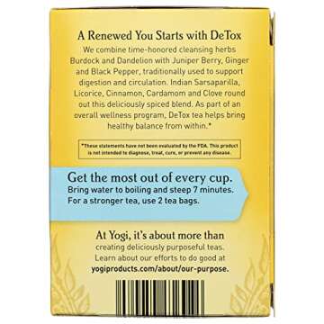 Yogi Tea, DeTox, 16 Count