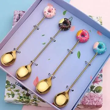 Stylish Disposable Gold Mini Spoons for Every Occasion