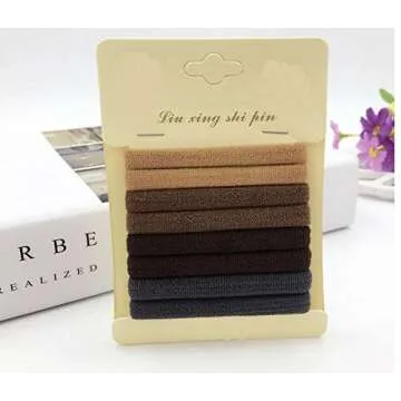 Set of 24 Soft Endless Fabric Hair Elastics Hair Bands Thick Seamless Cotton Stretch Hair Ties Rope Ponytail Holders Headband Scrunchie Hair Accessories No Slipping Snagging Breaking or Stretching Out