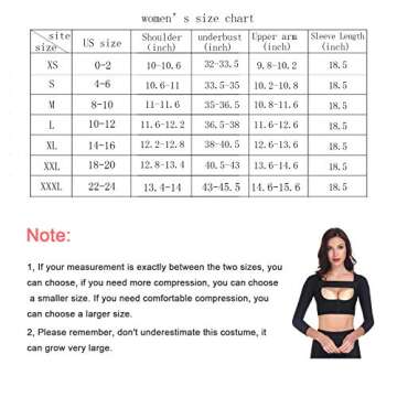 Larrycard Arm Shapewear Post Surgical Slimmer Compression Sleeves Posture Corrector Tops Arm Sleeves for Women
