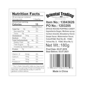 Fun Express Space Rock Candy for Parties and Treats