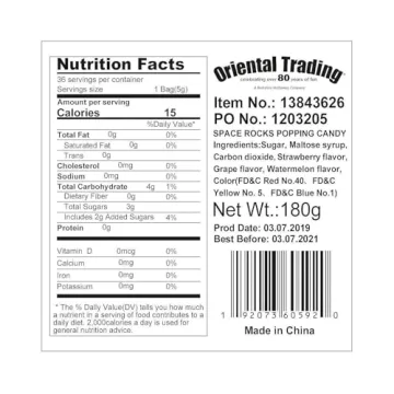 Fun Express Space Rock Candy for Parties and Treats