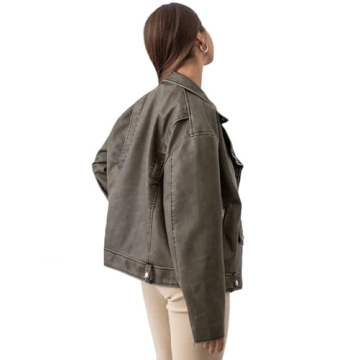 LY VAREY LIN Women Faux Leather Jacket - Chic Biker Style