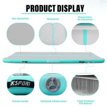 Best AKSPORT Inflatable Gymnastics Mat for Trainers 2023