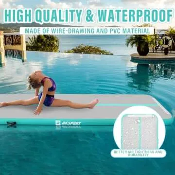 Best AKSPORT Inflatable Gymnastics Mat for Trainers 2023