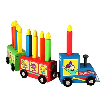Kiddie Train Menorah for Hanukkah Fun and Learning