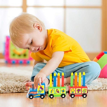 Kiddie Train Menorah for Hanukkah Fun and Learning