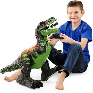 Remote Control T-Rex Toy for Kids 3-7 Years