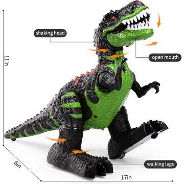 Remote Control T-Rex Toy for Kids 3-7 Years