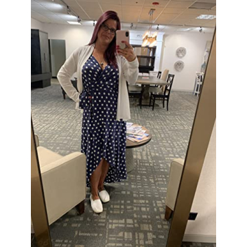 GRECERELLE 2024 Women's Spring Summer Boho Floral Print V-Neck Faux Wrap Maxi Dress for Wedding Guest, Graduation, Party