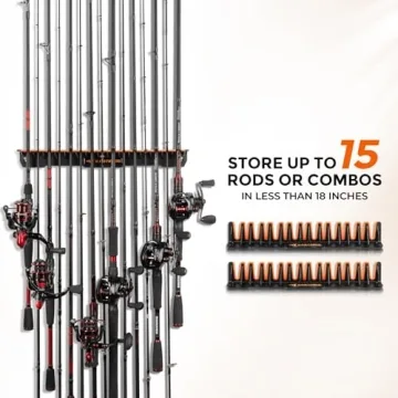 Store 15 Fishing Rods Effortlessly with KastKing V15 Holder