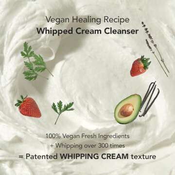 WHIPPED CREAM VEGAN CLEANSER MUGTREE - Mugwort & Tea Tree | For Oily Skin, Moisturizing Face Cleanse...