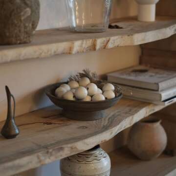 RUIRUICO Extra Large Wood Bead Garland for Decor