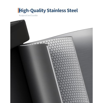 Garvee Stainless Steel Trash Can - 13 Gallon, Stylish & Durable