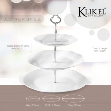 Klikel 3 Tiered Serving Stand for Elegant Parties