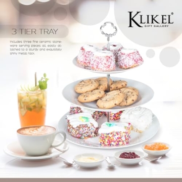 Klikel 3 Tiered Serving Stand for Elegant Parties