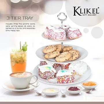 Klikel 3 Tiered Serving Stand for Elegant Parties