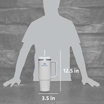 Stanley Quencher H2.0 FlowState Stainless Steel Vacuum Insulated Tumbler with Lid and Straw for Water, Iced Tea or Coffee , 30 Oz