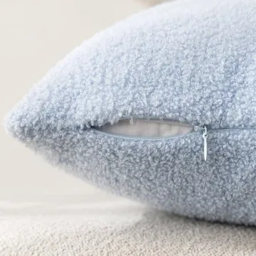 Cozy Faux Fur Pillow Covers Pack of 2 for Home Decor