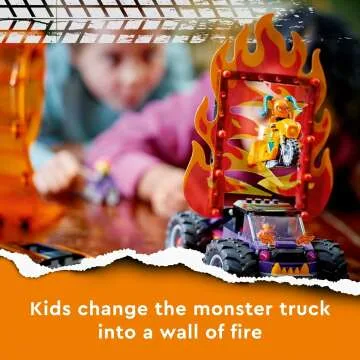 LEGO City Stuntz Double Loop Arena Playset for Kids