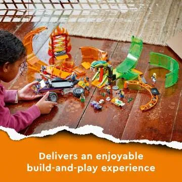 LEGO City Stuntz Double Loop Arena Playset for Kids