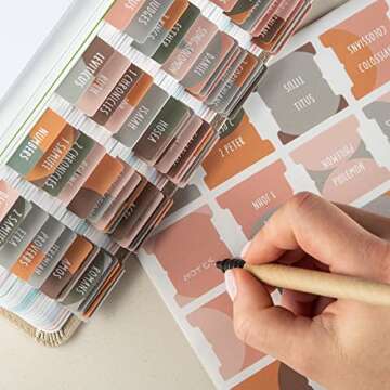 DIVERSEBEE Laminated Bible Tabs (Large Print, Easy to Apply), Bible Study Journaling Supplies, Bible Index Book Tabs for Women, Bible Accessories