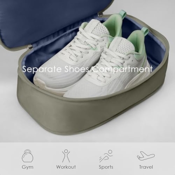 Uselike Gym Backpack with Expandable Shoe Compartment