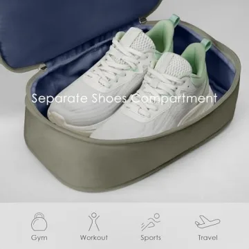 Uselike Gym Backpack with Expandable Shoe Compartment