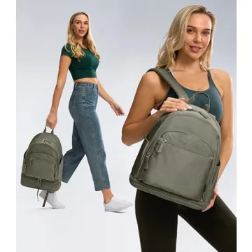 Uselike Gym Backpack with Expandable Shoe Compartment