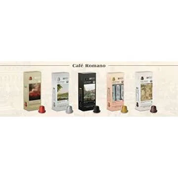 Organic USDA Café Romano Coffee Aluminum Espresso Pods For Nespresso Original Machine 100 Pack Italian Espresso Coffee (Variety pack)