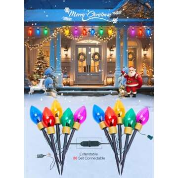 Jumbo C9 String Lights - Waterproof Outdoor Christmas Decor