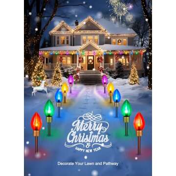 Jumbo C9 String Lights - Waterproof Outdoor Christmas Decor