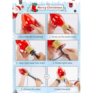 Jumbo C9 String Lights - Waterproof Outdoor Christmas Decor