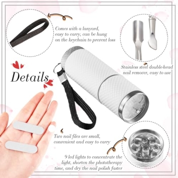 Mini Handheld UV LED Nail Lamp for Quick Nail Drying