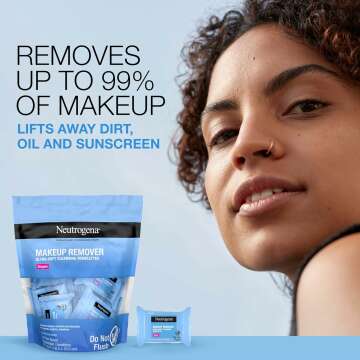 Neutrogena Makeup Remover Wipes for Easy Travel