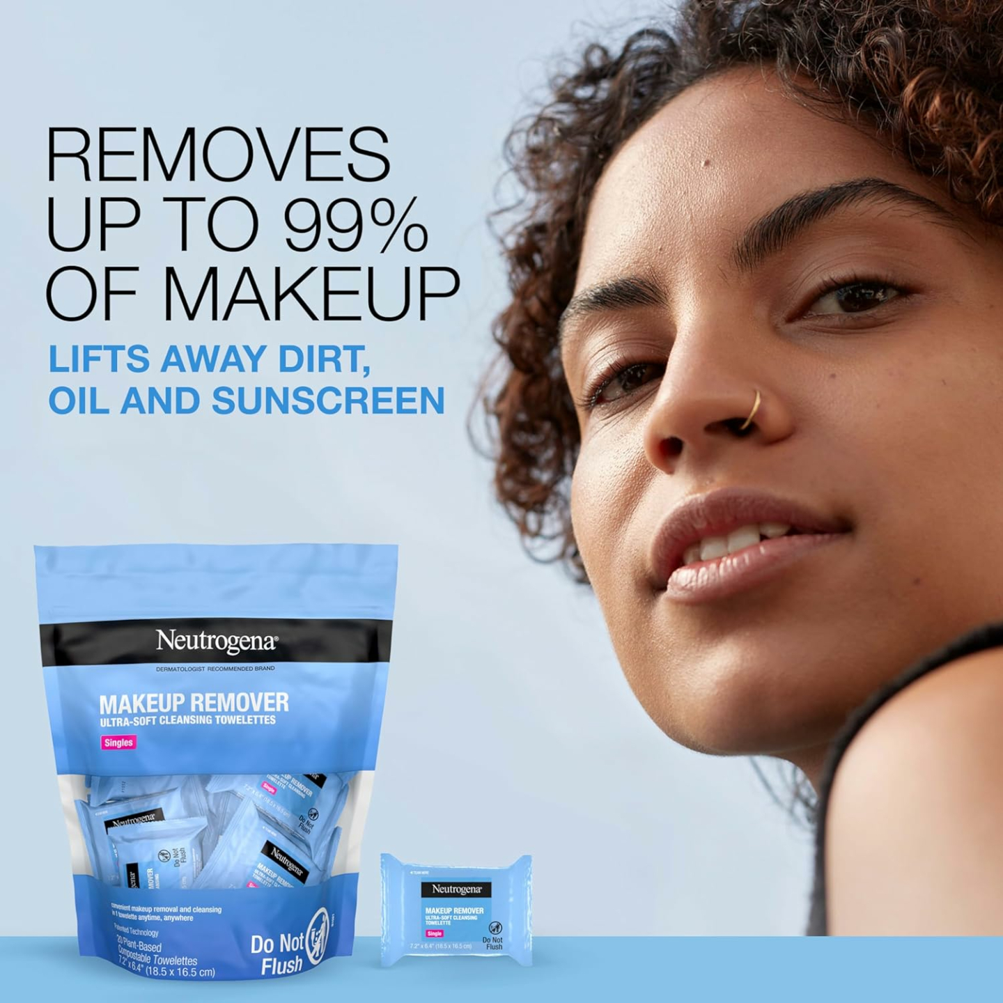 Neutrogena Makeup Remover Wipes for Easy Travel