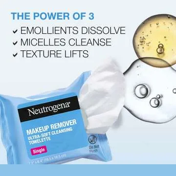 Neutrogena Makeup Remover Wipes for Easy Travel