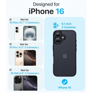 Shiiuou Shockproof iPhone 16 Case - Stylish Full Protection