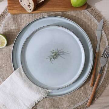 Famiware Annecy Plates & Bowls Set - 12 Pieces Dinnerware