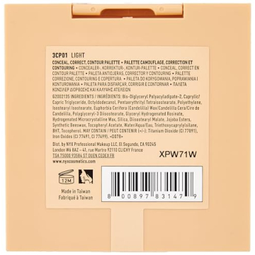 NYX Color Correcting Concealer Palette for Flawless Skin