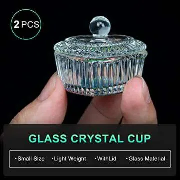 AORAEM Heart-Shaped Dappen Dishes for Nail Art