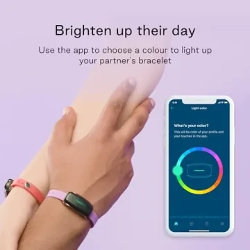 BOND TOUCH Bracelets - Keep Your Love Close, Long-Distance Relationship Touch Bracelets (Set of 2) with Customizable Colors, Long Battery Life, and Secure Connection - for Couples, Family and Friends