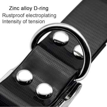 Durable Waterproof Dog Collar for Small Breeds - Yellow