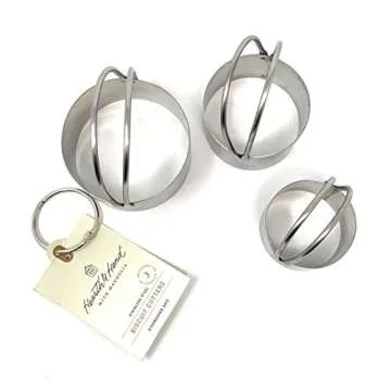 3 piece Stainless Steel Biscuit Cutters by Hearth & Hand with Magnolia