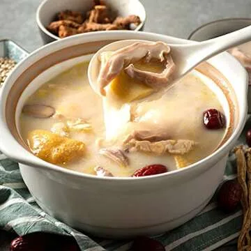 Kslong Pure White Ceramic Soup Ladle Spoon Bone China Big Ladle Spoons Deep Porcelain Spoons Flatware Asian Soup Tureen Spoons 9.4" x 3" Scoops for household purposes