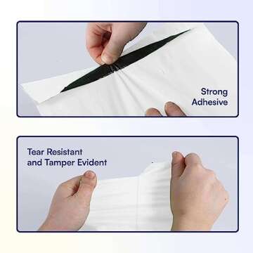 100 Count, 10x13 inch 100% Recycled Poly Mailers Eco Friendly Packaging Envelopes Supplies Mailing Bags 2.5 Mil Thick - SMART Mailer