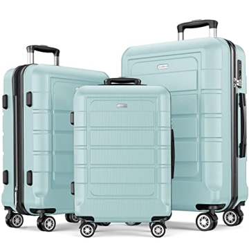SHOWKOO Luggage Sets 3-Piece Expandable Travel Set with TSA Lock