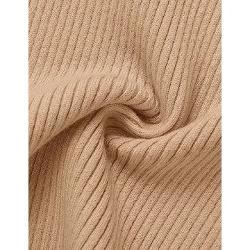 ZESICA Summer Ribbed Knit T-Shirt for Women