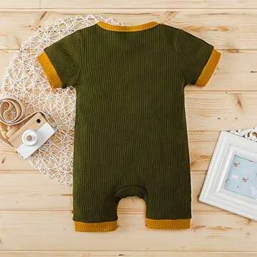 Nicecloud Baby Knitted Romper for Boys & Girls 0-18M