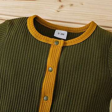 Nicecloud Baby Knitted Romper for Boys & Girls 0-18M